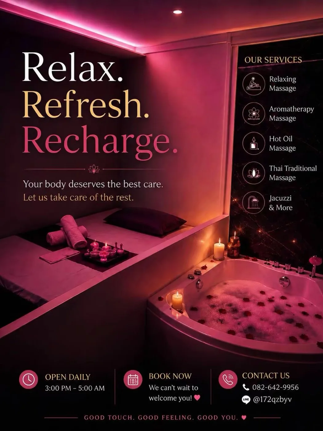 Qian Qian Spa services poster